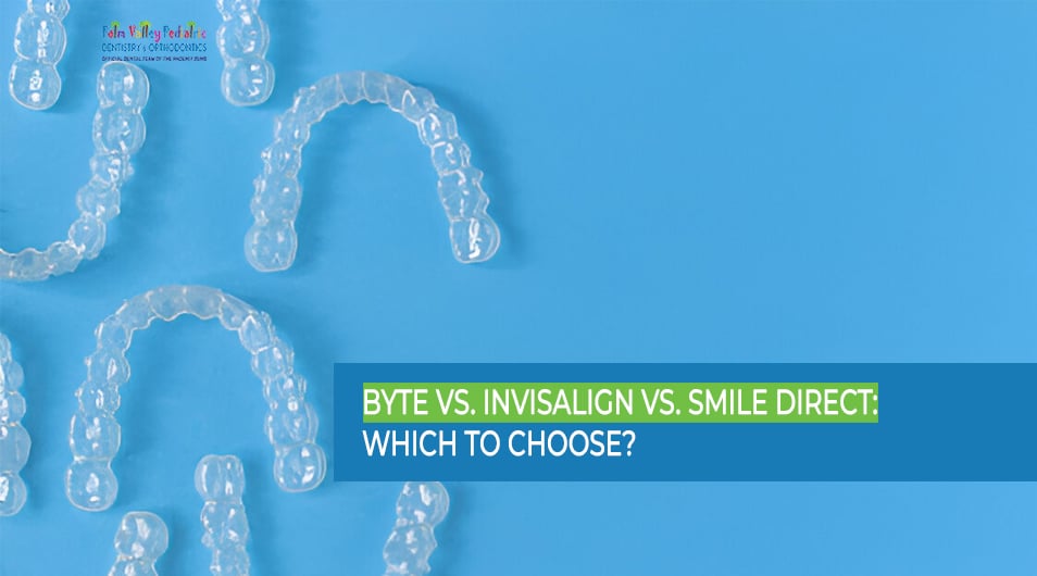 Comparison between Byte, Invisalign, and Smile Direct for teeth straightening